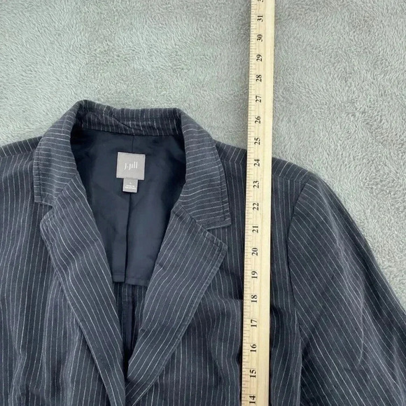 J. Jill Blazer Womens L Pinstripe 3669 - Picture 2 of 10